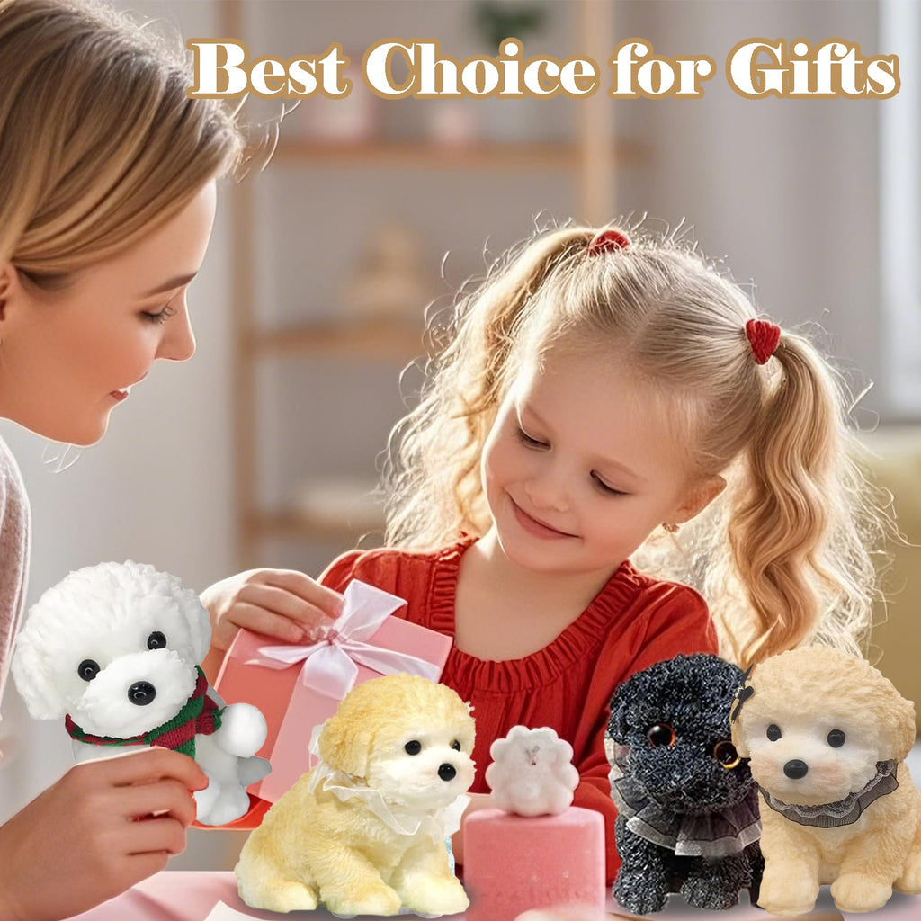 Big taba Squishy Dog, Cute Squishy Dog Stress Relief Toy, Handmade Soft Chenery Design, Perfect Squeeze Toys Gift for Relaxation and Fun (6‘’Big Schnauzer)