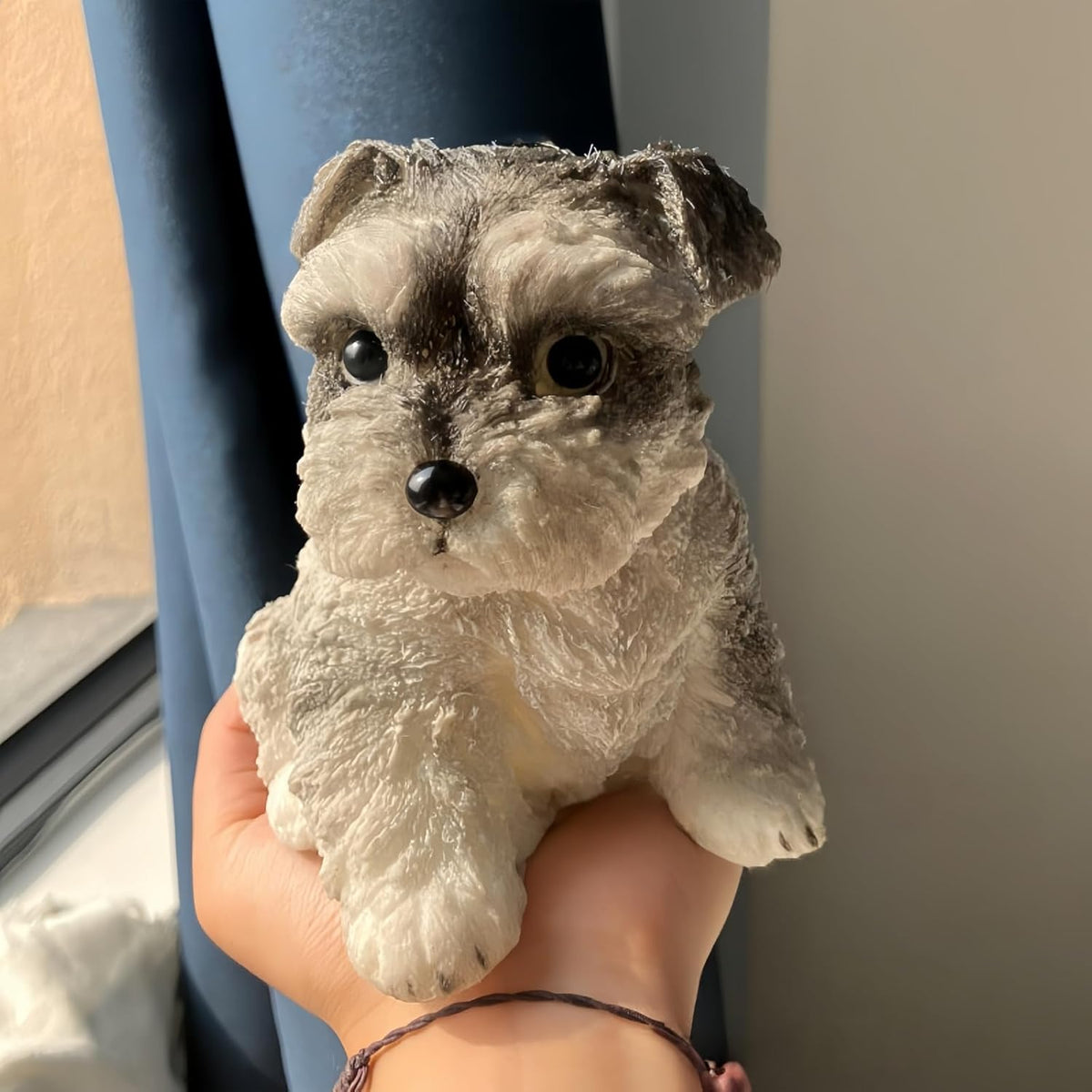 Big taba Squishy Dog, Cute Squishy Dog Stress Relief Toy, Handmade Soft Chenery Design, Perfect Squeeze Toys Gift for Relaxation and Fun (6‘’Big Schnauzer)