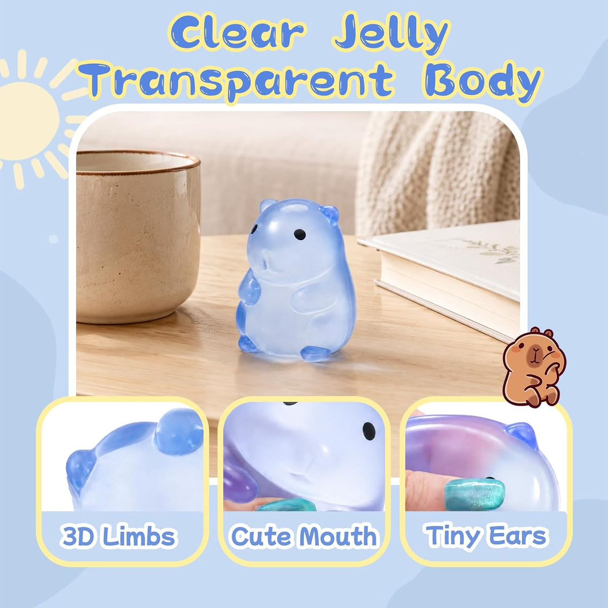 Capybara Squeeze Toys, Funny Sensory Toys, Stress Relief