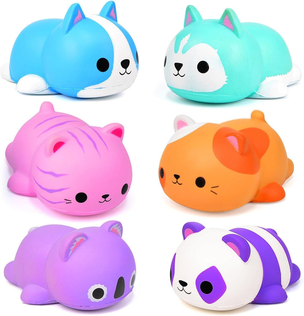 6-Pack Jumbo Cat Squishy Stress Balls – product image at Squishy Squishy